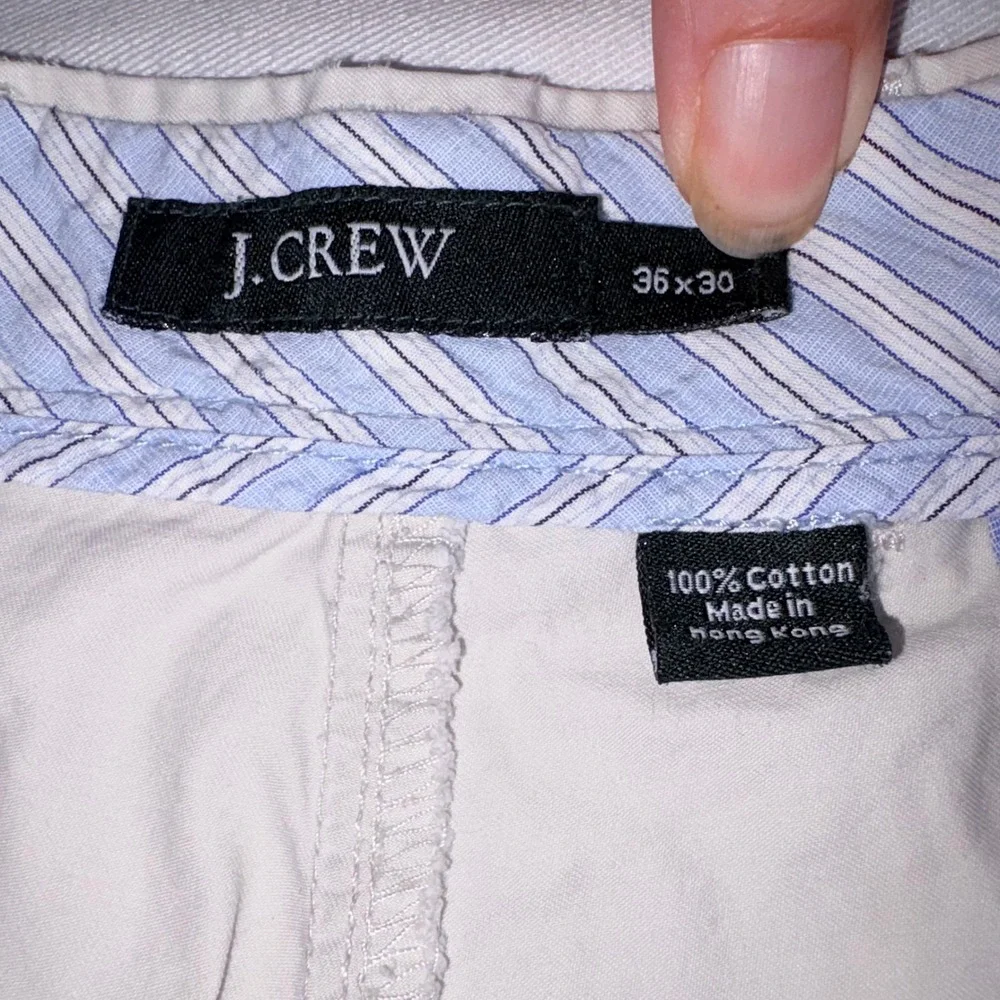 J.Crew Chino Pants 36 x 30  Beige Straight Leg Cotton Casual Trousers